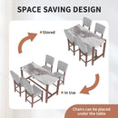 5 Piece Counter Height Dining Set With 4 Upholstered Chairs