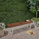 Intrinsic - Outdoor Dining Bench With Slat Top