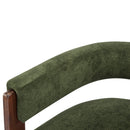 Modern Upholstered Accent Arm Chair With Barrel Back Design