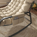 Rocking Chair With Storage, Cushions & Armrests
