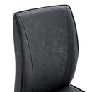 Luxury Simple Arch Chair (Set of 2) Dark High Resilience Dining Chair With Metal LegsMaterial - Dark Gray / Silver