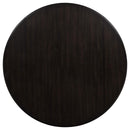 Catley - 5 Piece Round Drop Leaf Dining Table Set - Dark Coffee