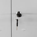 Metal Garage Storage Cabinet With Wheels Heavy Duty Tool Storage Cabinet - Brushed Nickel