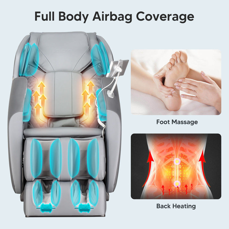 Bosscare - 2023 New Massage Full Body Chairs With Ai Voice, App Control Zero Gravity Shiatsu Recliner Massage Chair