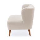 Veda - Accent Chair With Wrap Around Back Boucle - White