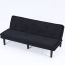 Versatile Corduroy Sofa Bed With Solid Wood Frame