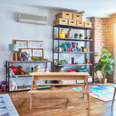 3-In-1 Kids Outdoor Wooden Picnic Table With Umbrella, Convertible Sand & Water, ASTM & CPSIA Certification