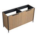Contemporary Freestanding Bathroom Vanity With Adjustable Shelves
