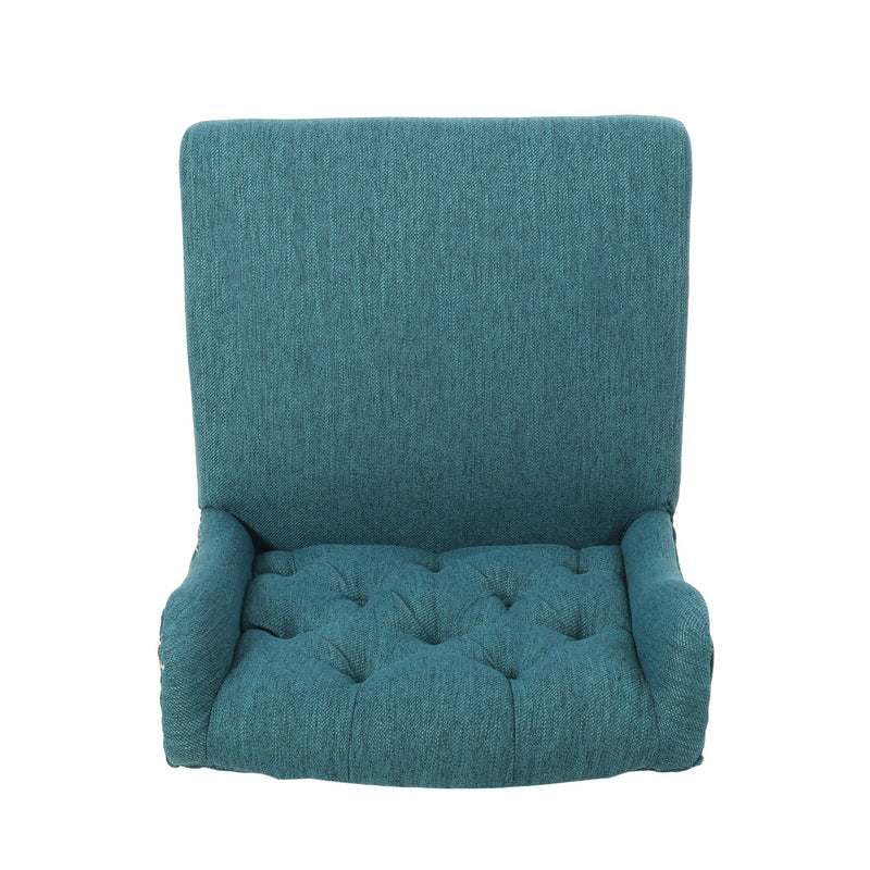 Vienna - Contemporary Fabric Tufted Wingback Counter Stools (Set of 2)