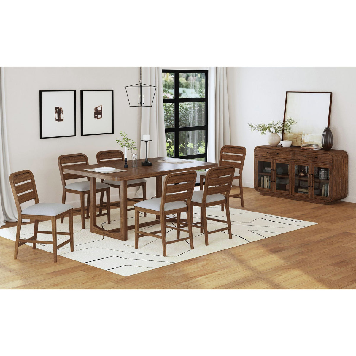 Glinda Counter Table in Brown by Elements International, view 2