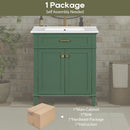 Bathroom Vanity With Ceramic Basin, Soft Close Door And Adjustable Shelves