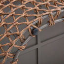 Willow - Oval Woven Patio Coffee Table, Wicker Frame