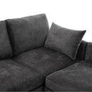 Sectional Sofa Modular U-Shaped With Ottoman & USB Ports