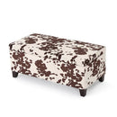 Storage Ottoman - Brown Multi