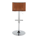 Mason - Contemporary Adjustable Barstool & Swivel With Straight T Footrest (Set of 2)