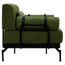 Modern Loveseat Sofa 2 Seater With USB Ports, Cylindrical Armrests