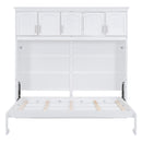 Murphy Modern Bed With Top Cabinets For Space Saving And Comfort