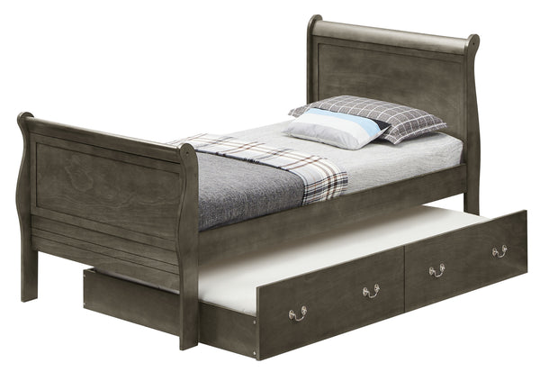 Louis Phillipe - G3105G-TTB Twin Storage Bed - Gray