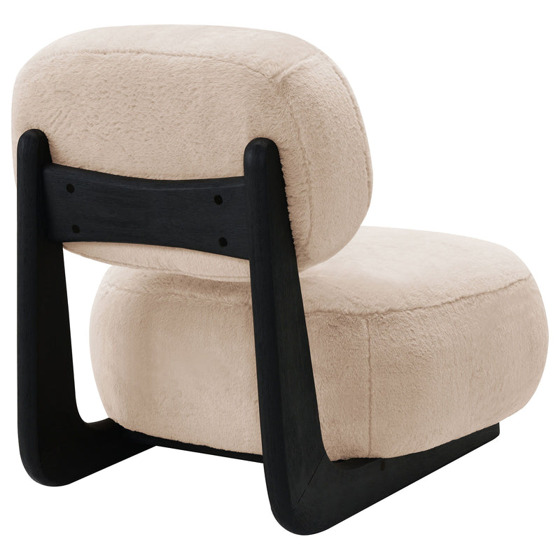 Duffie - Upholstered Armless Accent Chair - Camel