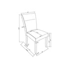 Dining Table And 4 Padded Chairs - Black