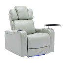 Power Recliner Theater Chair With Cooling Cup Holder, Bluetooth Speaker, LED Lights, USB Ports