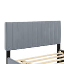 Elegant Upholstered Platform Bed With Twin Size Trundle