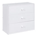 Twin Size House Bed With Cabinet and Drawers, White