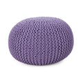 Belle - Modern Knitted Cotton Round Pouf
