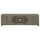 Burke - 2 Door Engineered Wood TV Stand - Gray Driftwood - Atlantic Fine Furniture Inc