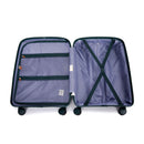 3 Piece Set Expandable Hardshell Suitcase Double Spinner Wheels
