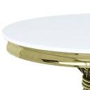 Fallon - Coffee Table With Engineered Stone Top - Engineered Stone Top & Gold