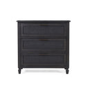 Newell - Cane 3 Drawer Dresser - Dark Gray