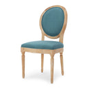 French Country Inspired Dining Chair With Iconic Round Backrest