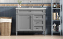 Bathroom Vanity & Top Sink, Modern Bathroom Storage Cabinet With 2 Drawers And A Tip-Out Drawer