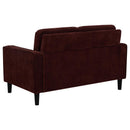 Ruth - Upholstered Track Arm Sofa Set