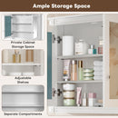 Wall-Mounted Medicine Cabinet With 2 Mirrors, Adjustable Shelves
