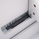 Bathroom Vanity With Ceramic Sink, Fluted Design