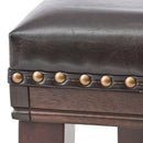 Elegant Saddle Stool With Curved Seat Comfort - Brown