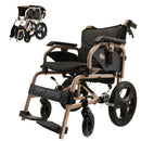 Lightweight Foldable Transport Wheelchair For Adults,Square Tube Design