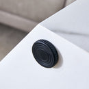 Modern Coffee Table With Complex Texture Patterns, Stylish And Durable Design - White