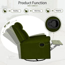 360 Degrees Swivel Recliner Manual Rocking Recliner Home With Adjustable Backrest