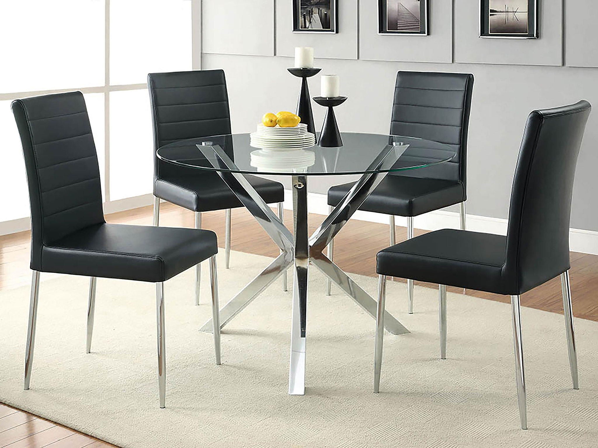 Maston Upholstered Dining Side Chair Black (Set of 4) - Atlantic Fine Furniture Melbourne FL