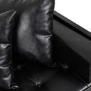 Contemporary Oversized Loveseat With Accent Pillow