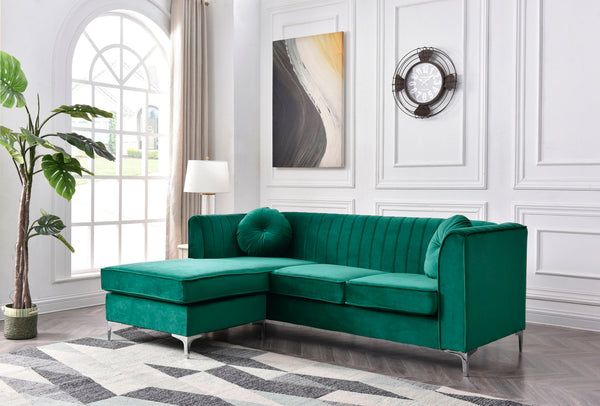 Delray - G792B-SC Sofa Chaise (3 Boxes) - Green