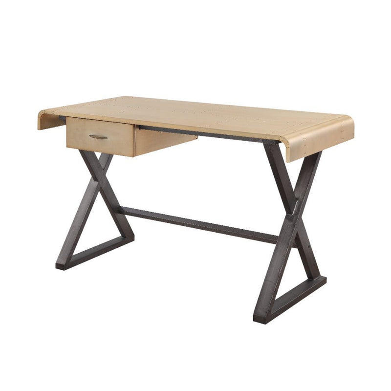 Danton - Desk - Gold Aluminum