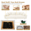 Modern Comfy Upholstered 4 Seat Sofa Cloud Couch,Deep Seat With Soft Pillows