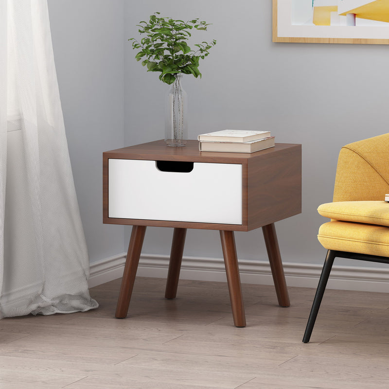 2 Toned Particle Board End Table