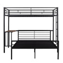Bunk Bed With Desk, Ladder And Quality Slats For Bedroom