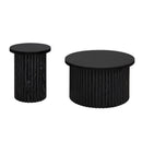 Modern Round Coffee Table And Side Table (Set of 2)