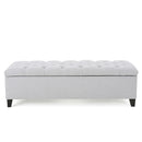 Glouster - Storage Ottoman - Light Gray